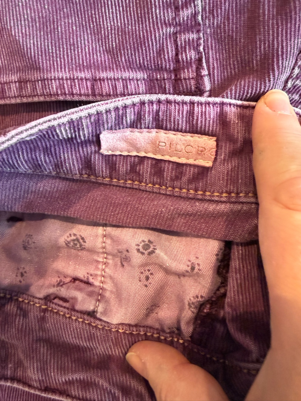 Pilcro High Waisted Wide Leg Micro Corduroys - Picture 4 of 6